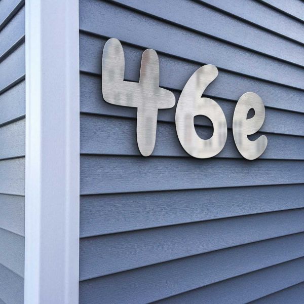 Hausnummer 7 Edelstahl - Serie Darius