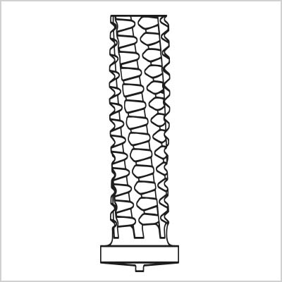 Lacknutbolzen schematisch