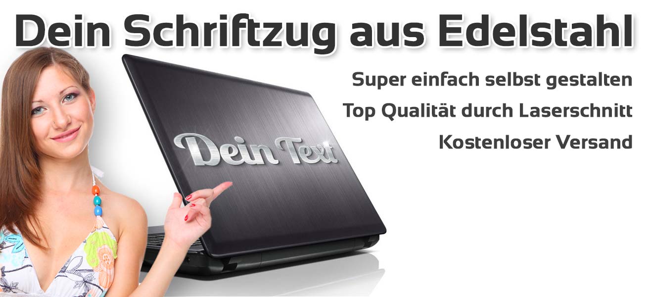 Schriftzug Aus Edelstahl Jetzt Selbst Gestalten