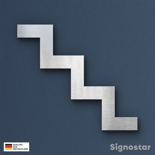 Treppe Edelstahl 003 - Piktogramm Wegweiser