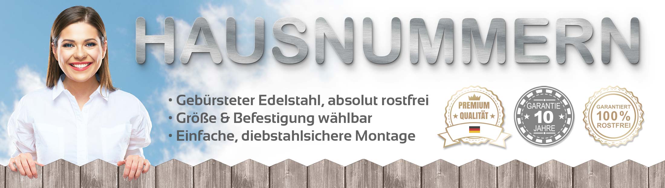 Hausnummern aus Edelstahl in Premiumqualität Signostar - Hausnummern aus Edelstahl