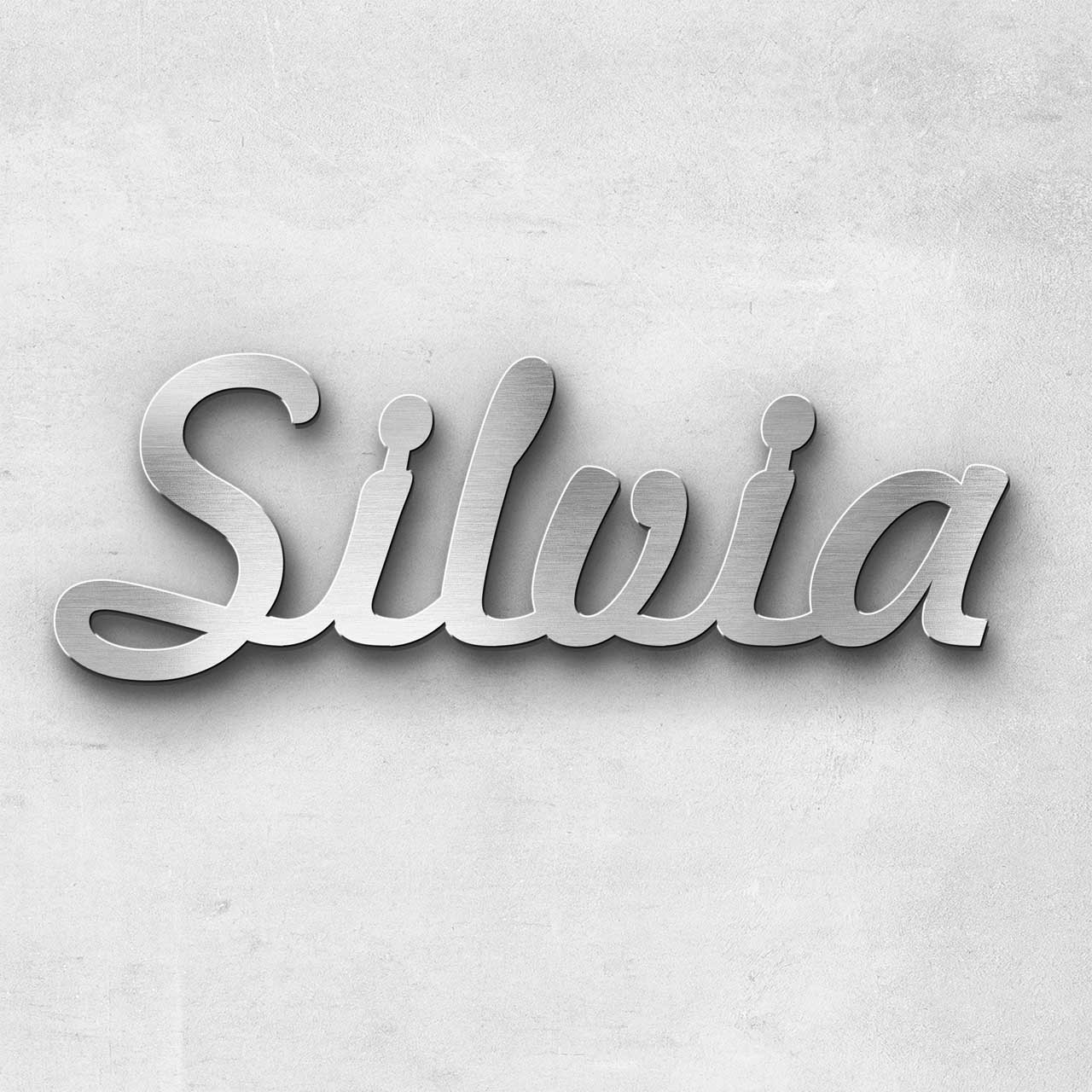 Silvia Lettering Schriftzug