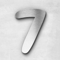 Vorschau: Hausnummer 7 Edelstahl - Serie Darius Vorschau: Hausnummer 7 Edelstahl - Serie Darius