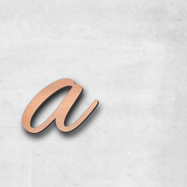 Enseigne "a", acrylique-plastique in Aspect cuivre brossé - de haute qualité & résistant aux intempéries
