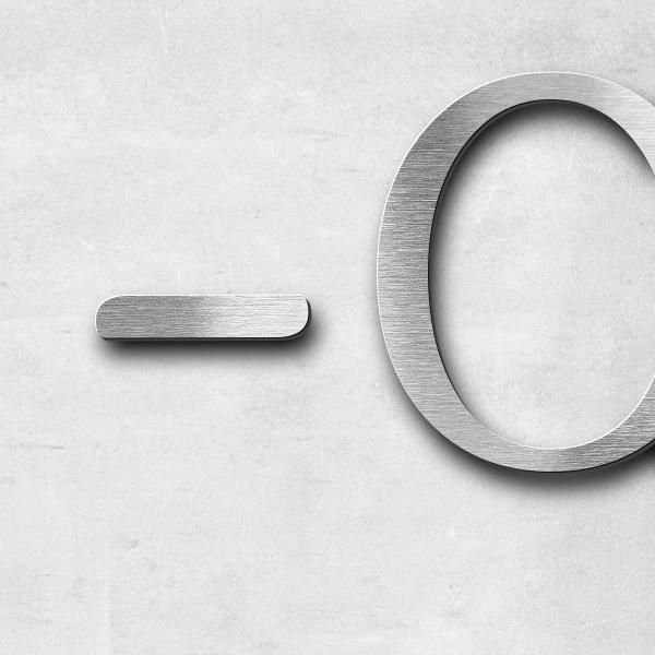 Schriftzug "-09.09.2024" in Schriftart "Autumna", Edelstahl V4A gebürstet - hochwertig & wetterbestä