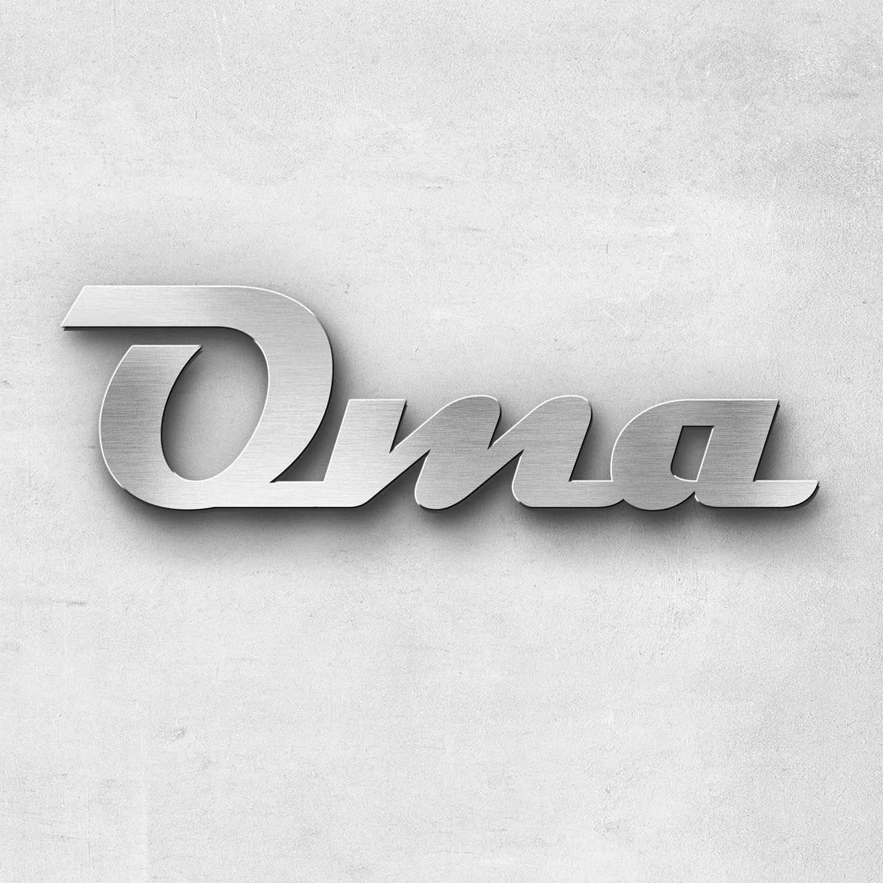 Schriftzug Oma Breite 7 Cm Schriftart Scriptic Befestigung Selbstklebend