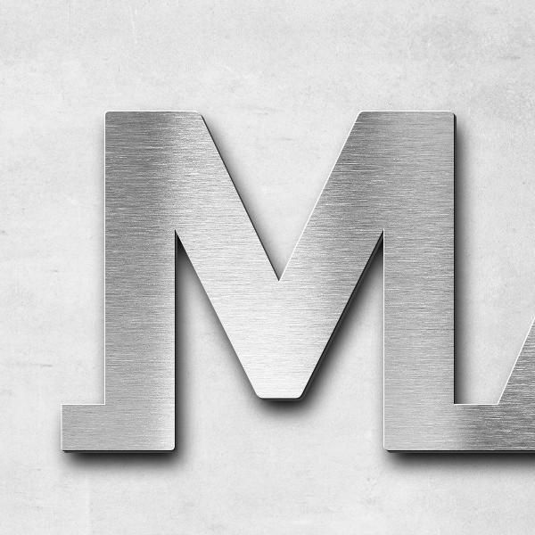 Schriftzug "Mariacka" in Schriftart "Baseline", Edelstahl V2A gebürstet - hochwertig & wetterbeständ