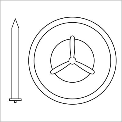 Isoliernagel schematisch