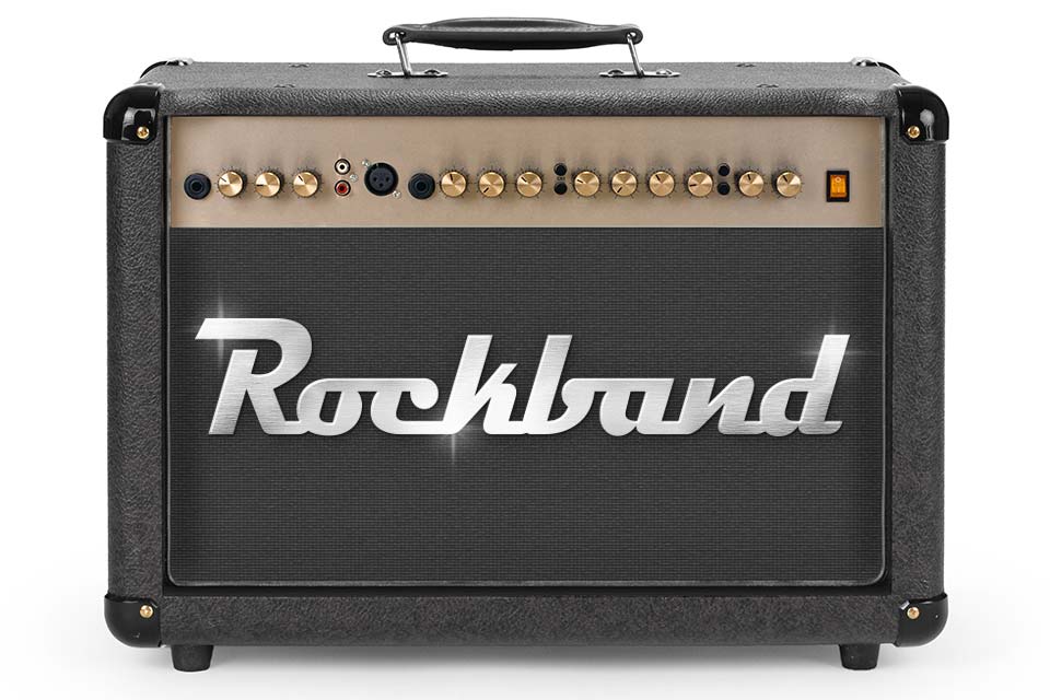 Schriftzüge aus Edelstahl für Gitarrenverstärker und Musikinstrumente Edelstahlschriftzüge für Instrumente