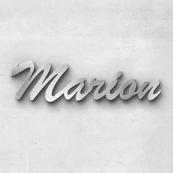 Schriftzug "Marion", Breite: 14 cm, Schriftart: Lilly, Befestigung: Ohne