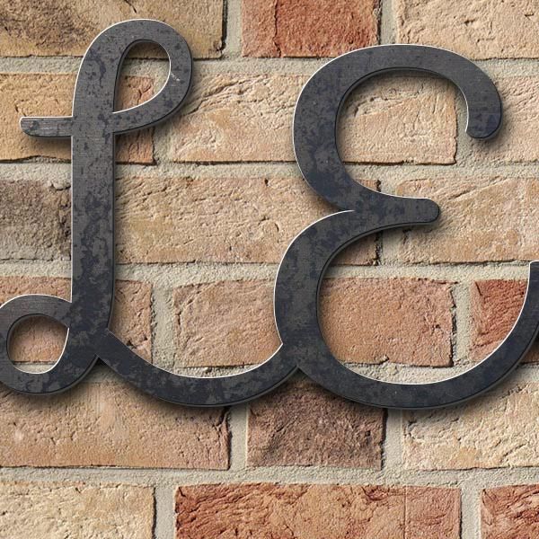 Enseigne "LE MAS PACHA", acier corten non traité - de haute qualité & résistant aux intempéries