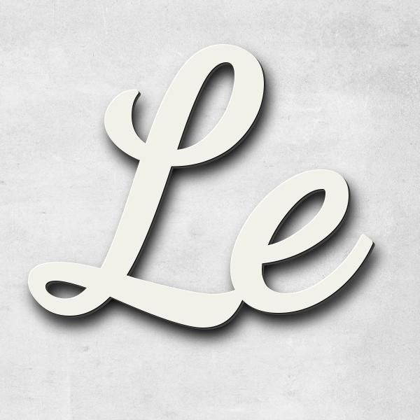 Lettering "Le Jardin d'Eypona", stainless steel V2A powder-coated - high quality & weather resistant