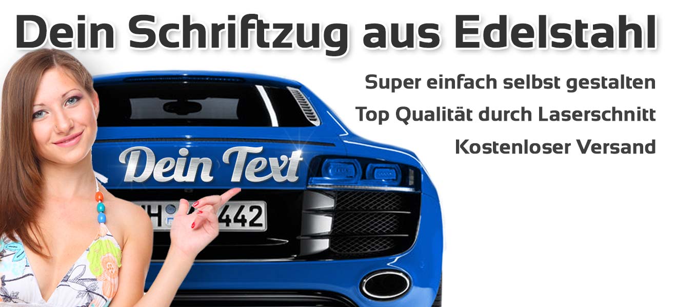 Schriftzug Aus Edelstahl Jetzt Selbst Gestalten