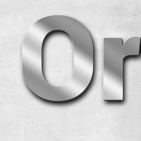 Schriftzug "Ortsfeuerwehr Hodenhagen" in Schriftart "Sans", Edelstahl V2A spiegelpoliert - hochwerti