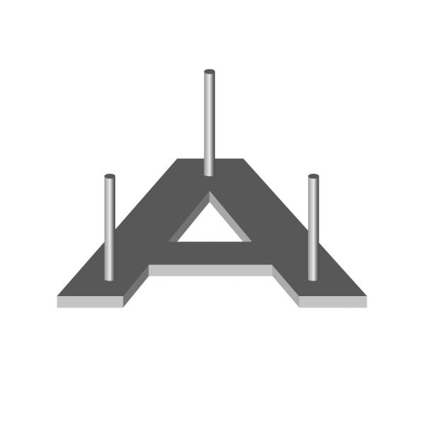 Hausnummer 7 Edelstahl - Serie Darius