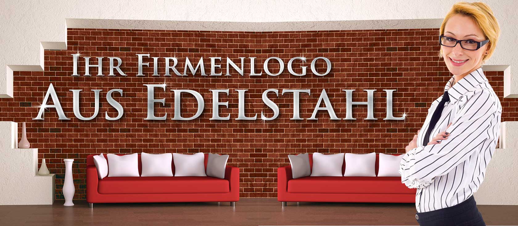 Signostar - Firmenlogos aus Edelstahl