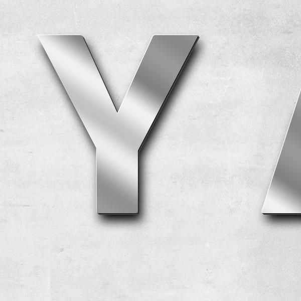 Lettering "Y A N M A R", stainless steel V2A mirror polished - high quality & weather resistant