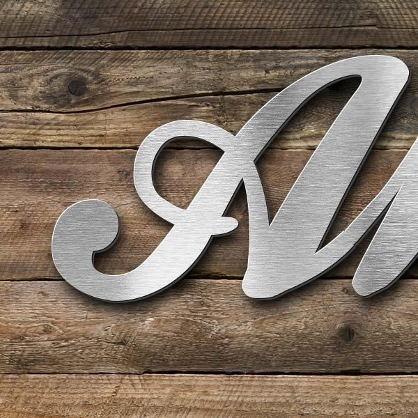 Schriftzug "Ahrweinkönigin 2017/18" in Schriftart "Ballpark", Edelstahl V2A gebürstet - hochwertig &