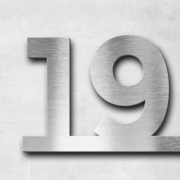 Schriftzug "1944Christl2024" in Schriftart "Baseline", Edelstahl V2A gebürstet - hochwertig & wetter