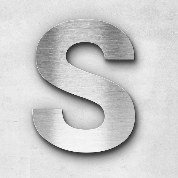 Edelstahlbuchstabe S groß - Serie Sans