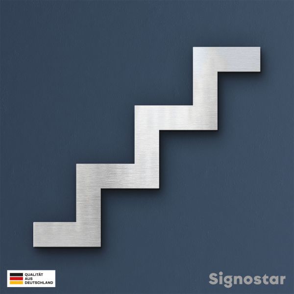 Treppe Edelstahl 004 - Piktogramm Wegweiser