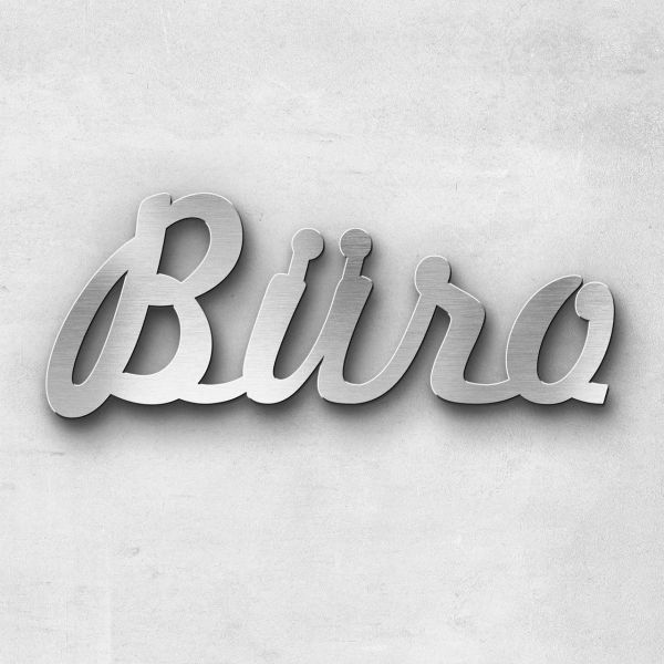 Schriftzug "BÜRO", Breite: 30 cm, Schriftart: Capital, Befestigung: Selbstklebend