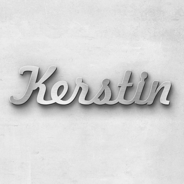 Schriftzug "Kerstin", Breite: 12 cm, Schriftart: Lilly, Befestigung: Ohne