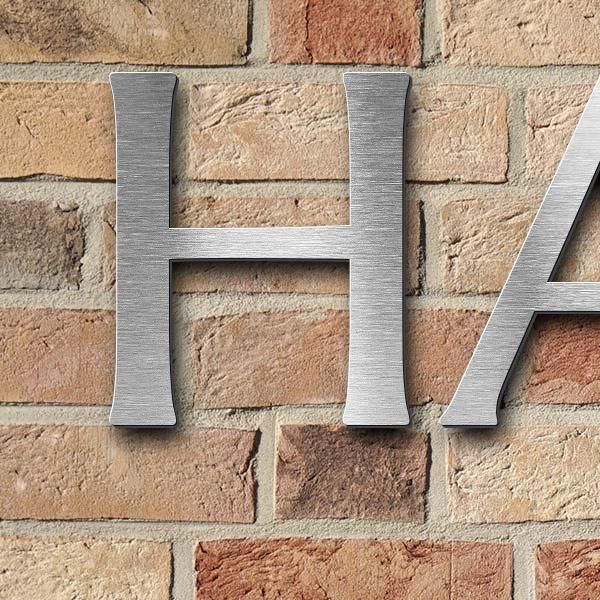 Lettering "HARMONIE MUNICIPALE - ECOLE DE MUSIQUE", stainless steel V2A brushed - high quality & weather resistant