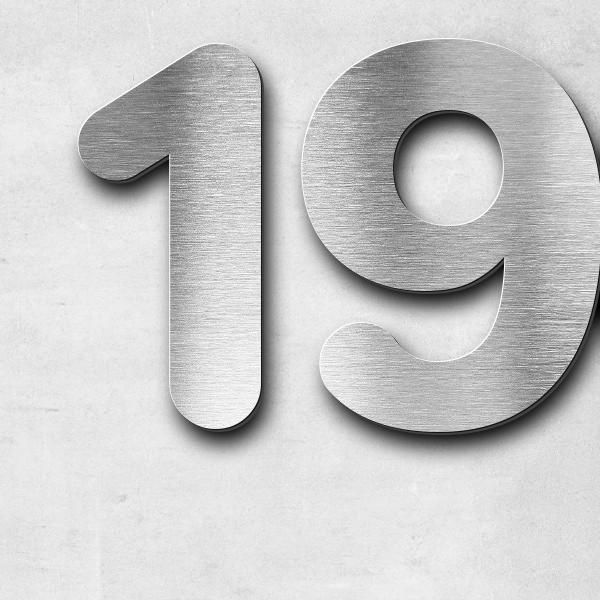 Schriftzug "1944Christl2024" in Schriftart "Classic", Edelstahl V2A gebürstet - hochwertig & wetterb