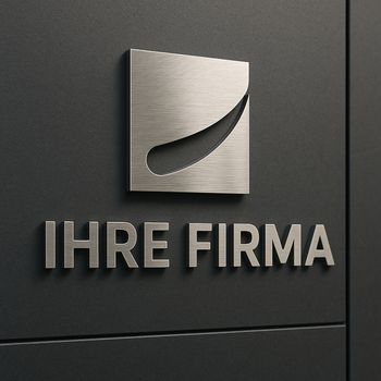 Beispiel eines Firmenlogos aus Edelstahl